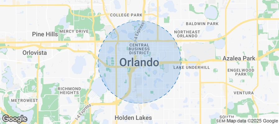 Map of Airbnb listings in Orlando