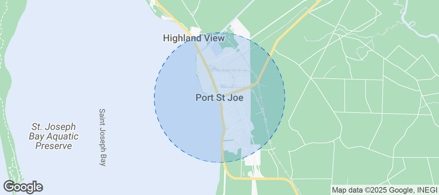 Map of Airbnb listings in Port Saint Joe