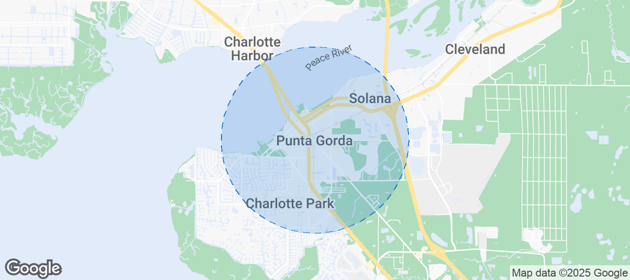 Map of Airbnb listings in Punta Gorda