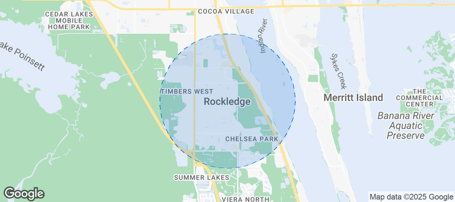 Map of Airbnb listings in Rockledge