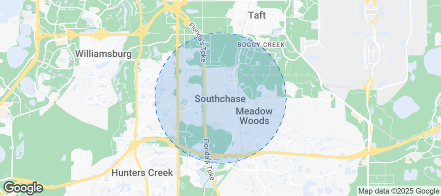 Map of Airbnb listings in Southchase