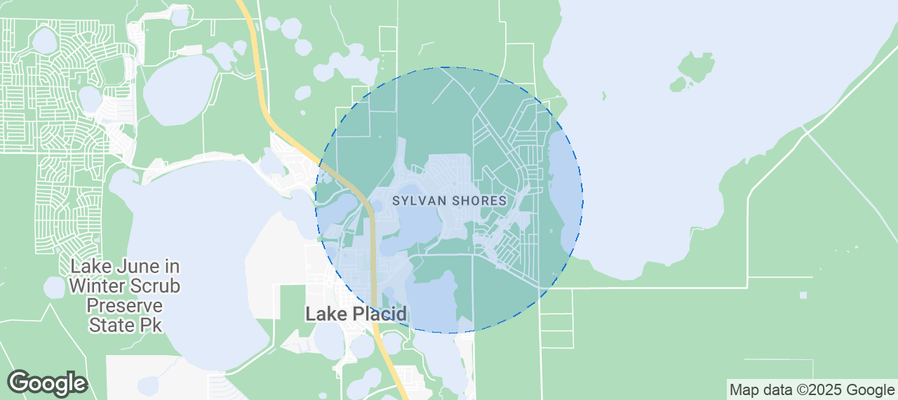 Map of Airbnb listings in Sylvan Shores