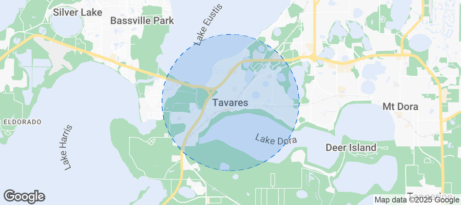 Map of Airbnb listings in Tavares