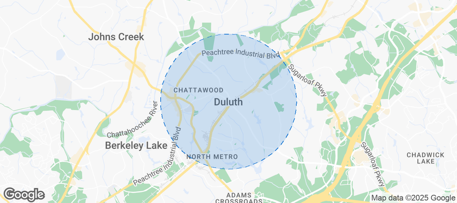 Map of Airbnb listings in Duluth