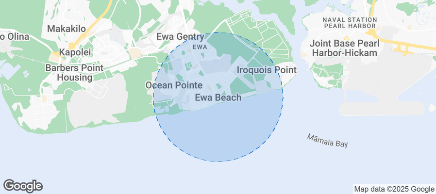 Map of Airbnb listings in Ewa Beach
