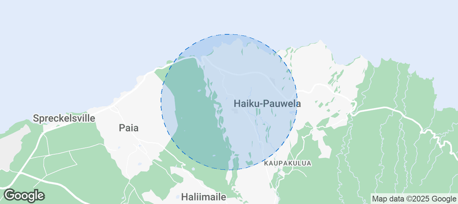 Map of Airbnb listings in Haiku