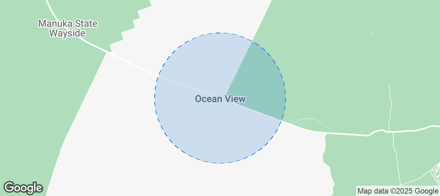 Map of Airbnb listings in Hawaiian Ocean View