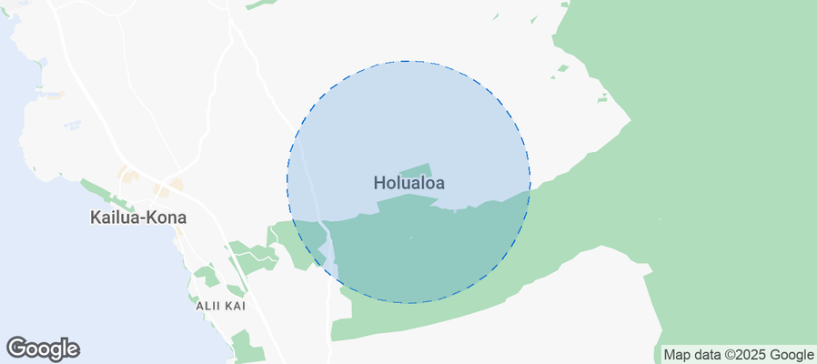 Map of Airbnb listings in Holualoa