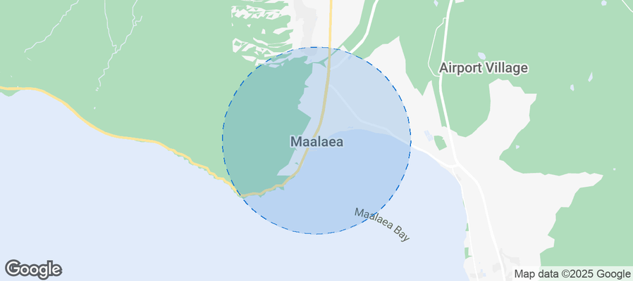 Map of Airbnb listings in Maalaea