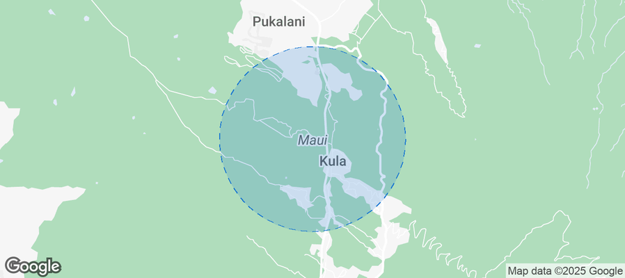 Map of Airbnb listings in Maui County