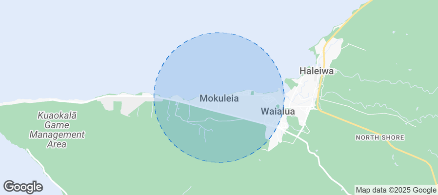Map of Airbnb listings in Mokuleia