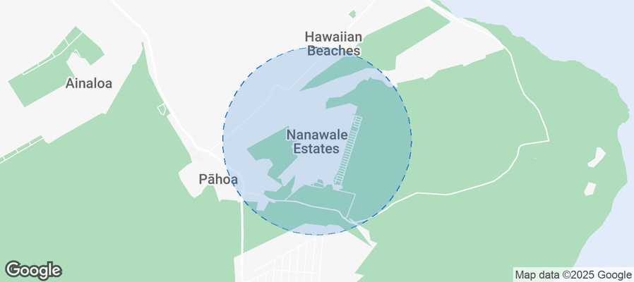 Map of Airbnb listings in Nanawale Estates