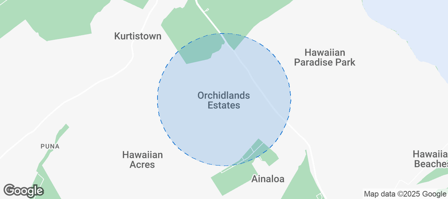 Map of Airbnb listings in Orchidlands Estates