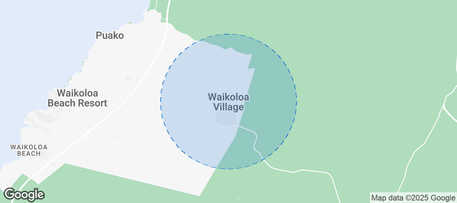 Map of Airbnb listings in Waikoloa Village