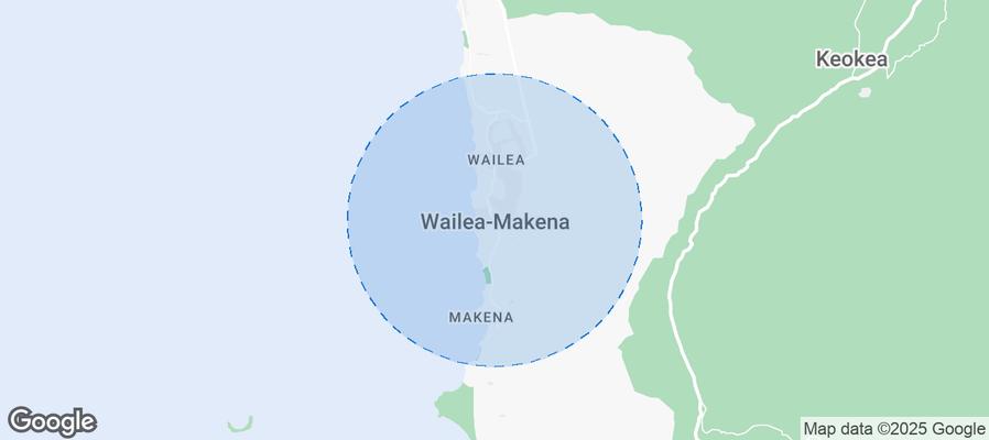 Map of Airbnb listings in Wailea