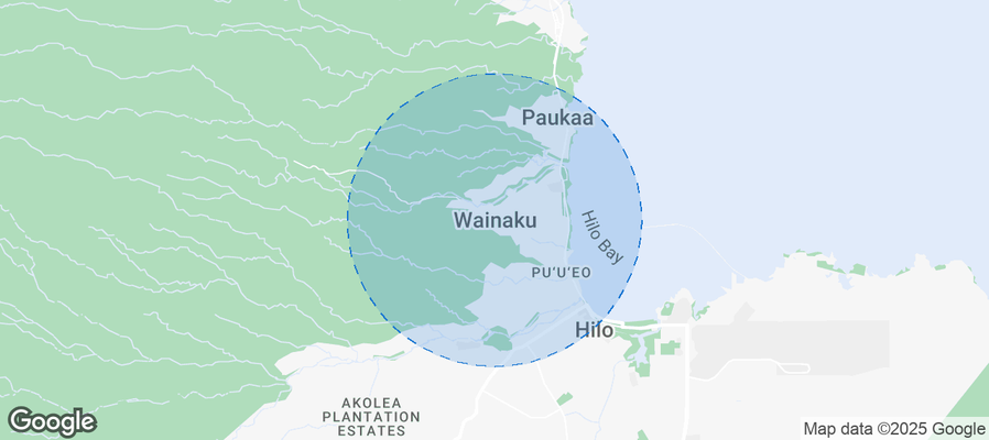 Map of Airbnb listings in Wainaku