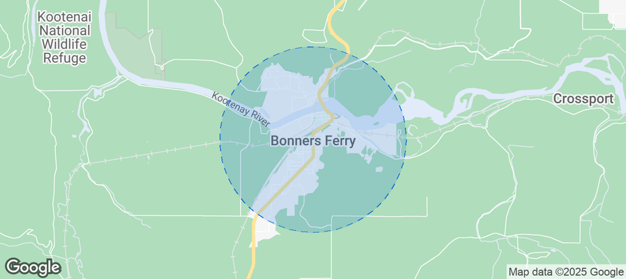 Map of Airbnb listings in Bonners Ferry