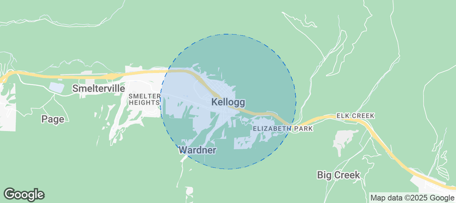 Map of Airbnb listings in Kellogg