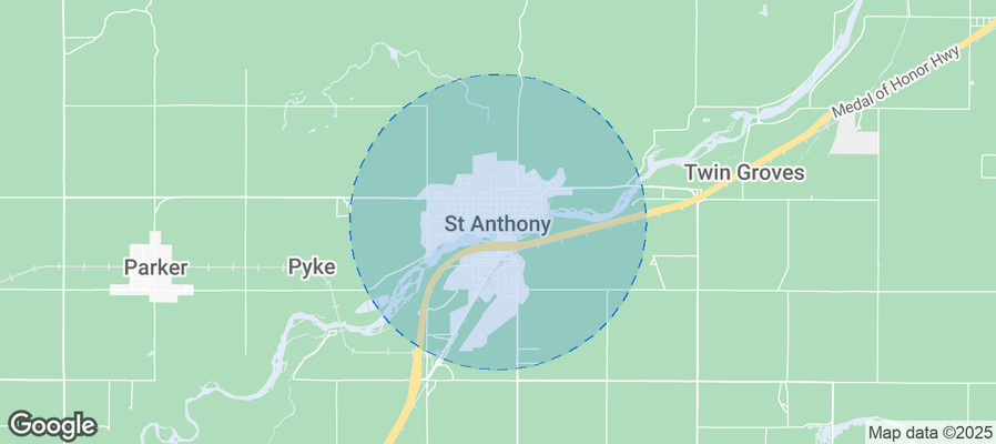 Map of Airbnb listings in Saint Anthony