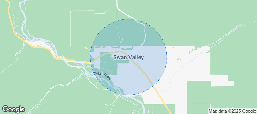 Map of Airbnb listings in Swan Valley