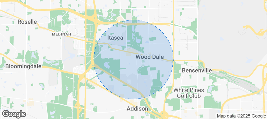 Map of Airbnb listings in Addison Township