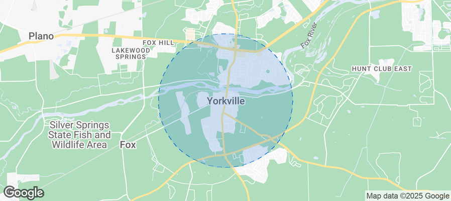 Map of Airbnb listings in Yorkville