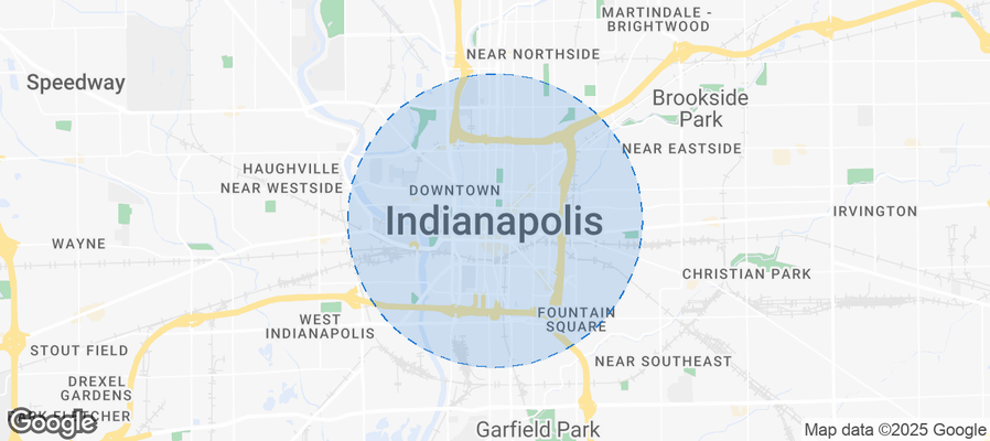 Map of Airbnb listings in Indianapolis