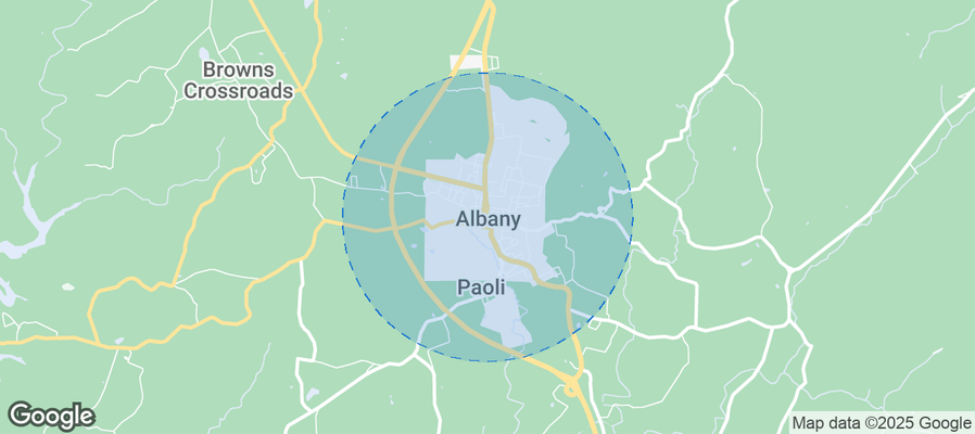 Map of Airbnb listings in Albany