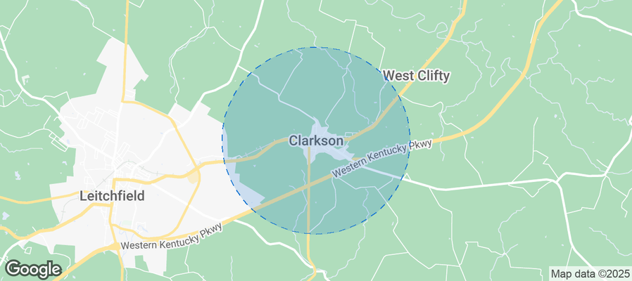 Map of Airbnb listings in Clarkson