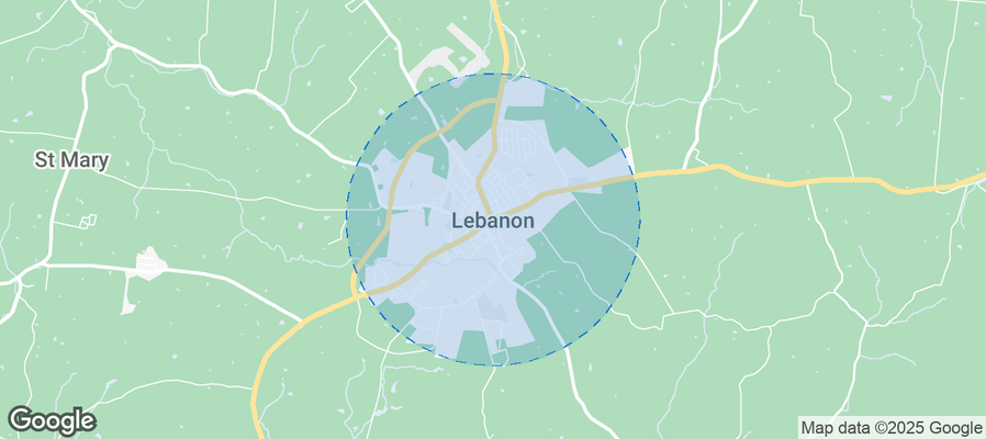 Map of Airbnb listings in Lebanon