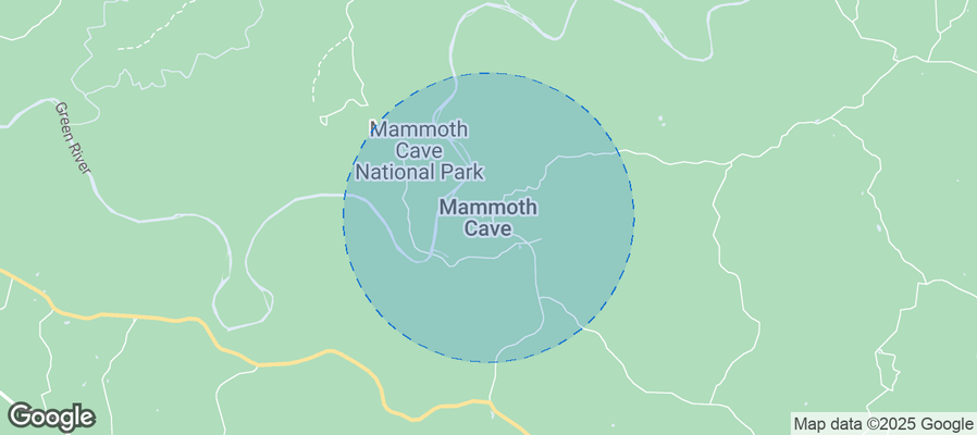 Map of Airbnb listings in Mammoth Cave