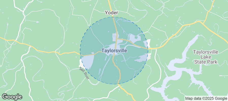 Map of Airbnb listings in Taylorsville