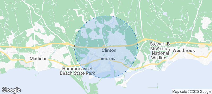 Map of Airbnb listings in Clinton