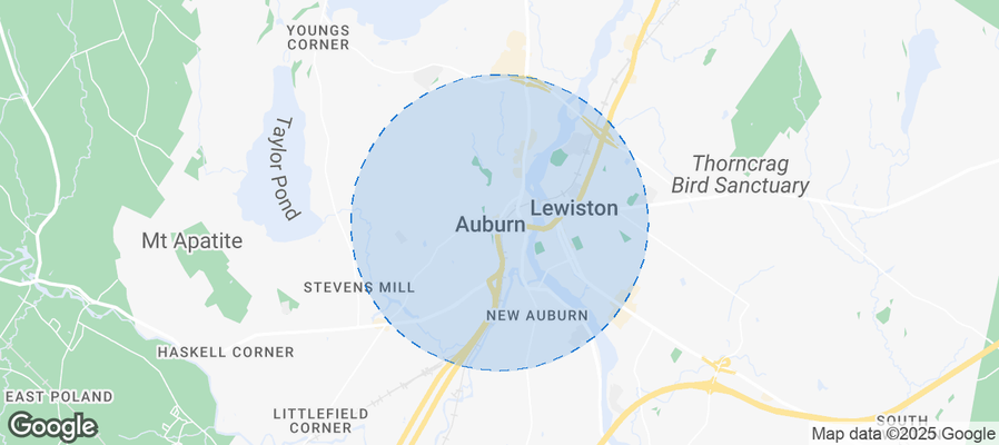 Map of Airbnb listings in Auburn