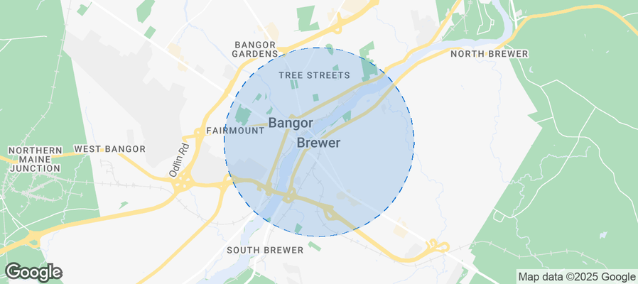 Map of Airbnb listings in Brewer