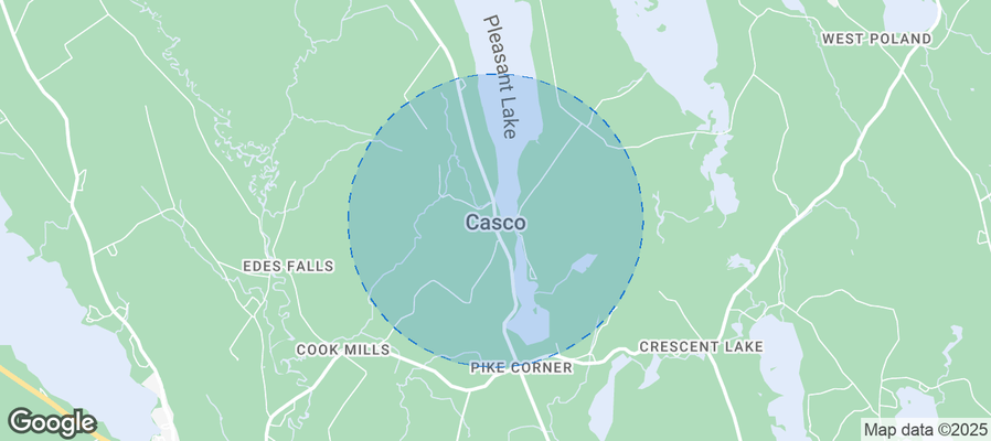 Map of Airbnb listings in Casco