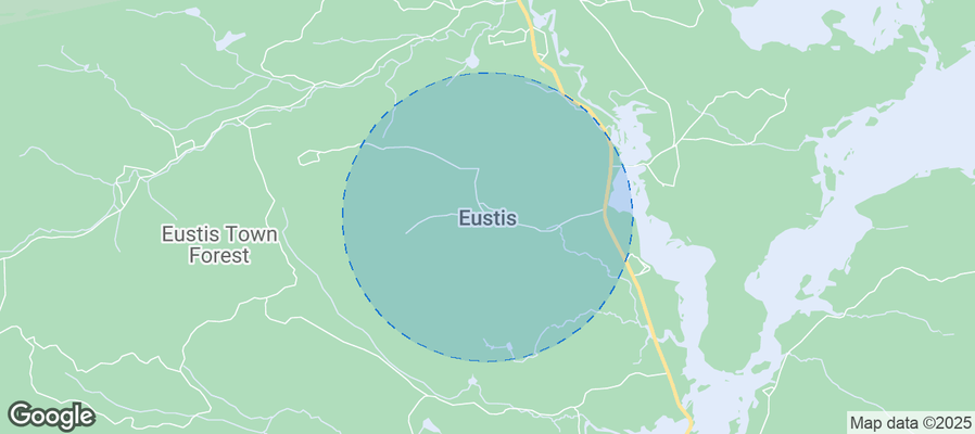 Map of Airbnb listings in Eustis