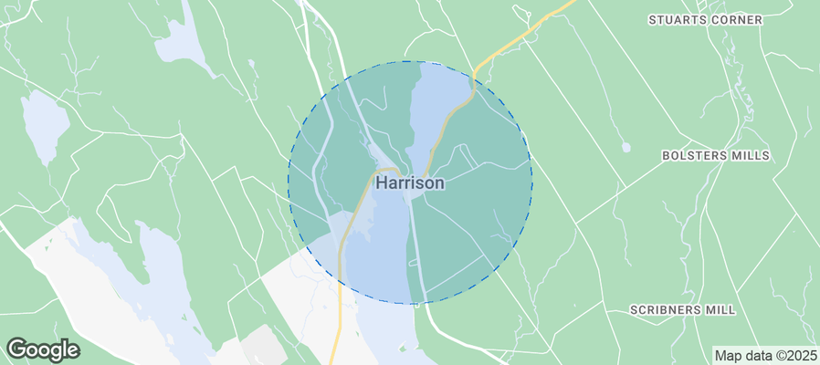 Map of Airbnb listings in Harrison