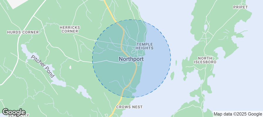 Map of Airbnb listings in Northport