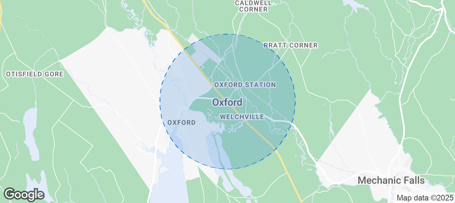 Map of Airbnb listings in Oxford