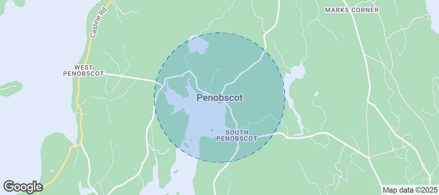 Map of Airbnb listings in Penobscot