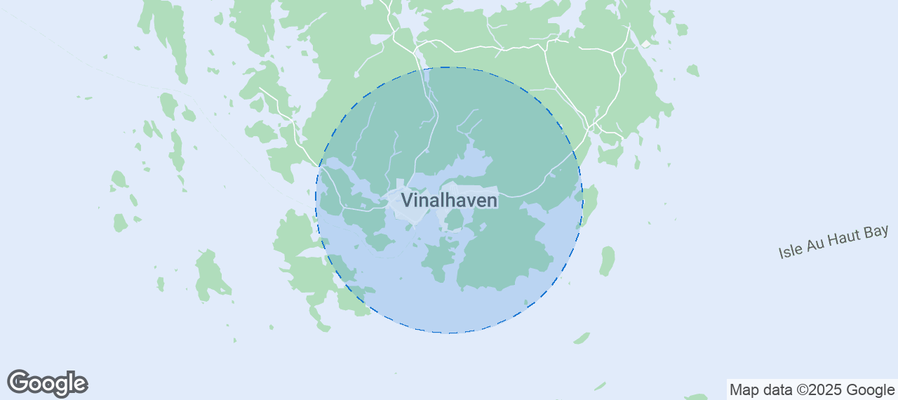 Map of Airbnb listings in Vinalhaven