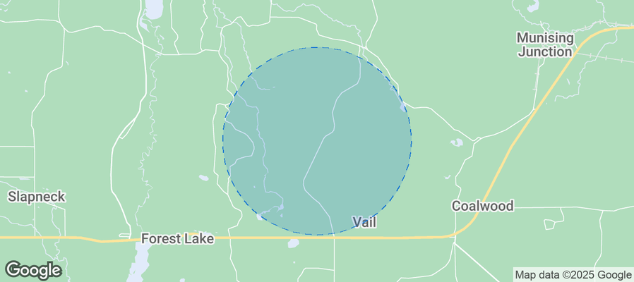 Map of Airbnb listings in Au Train Township