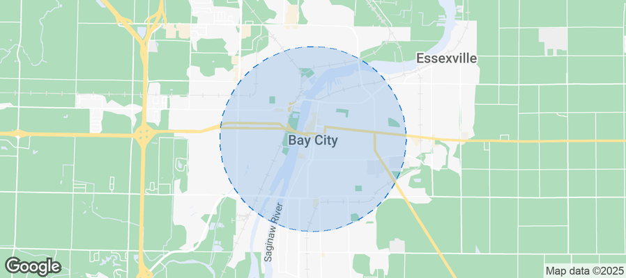 Map of Airbnb listings in Bay City