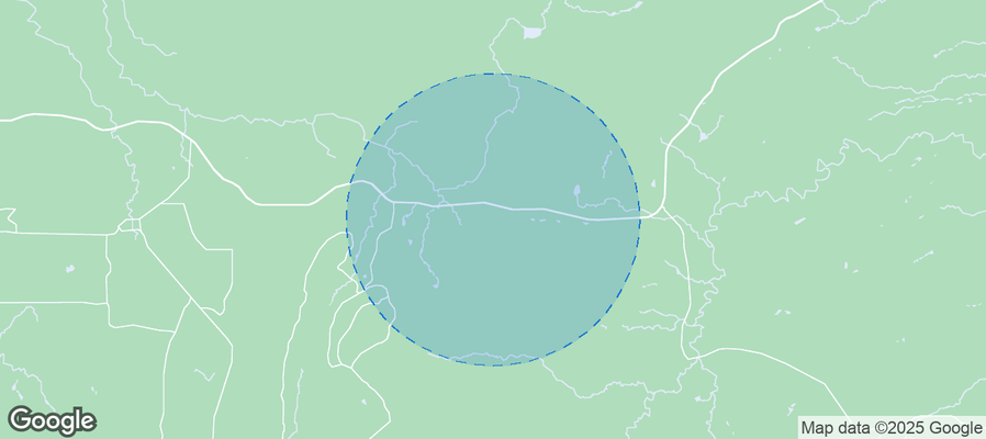 Map of Airbnb listings in Carp Lake Township