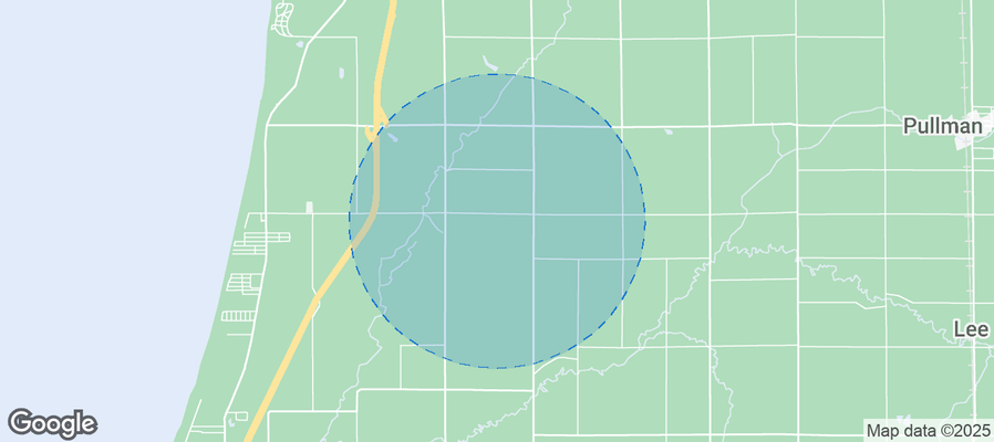 Map of Airbnb listings in Casco Township