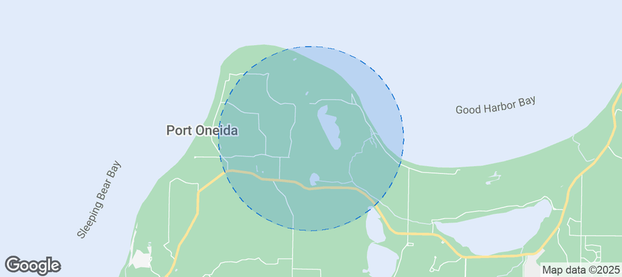 Map of Airbnb listings in Cleveland Township