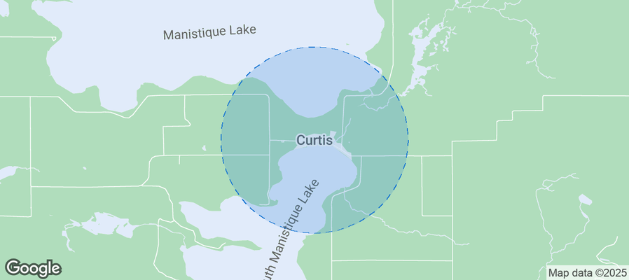 Map of Airbnb listings in Curtis