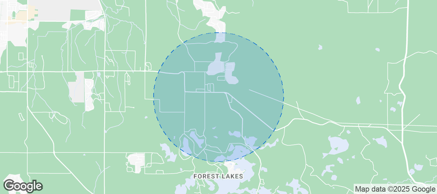Map of Airbnb listings in East Bay Township