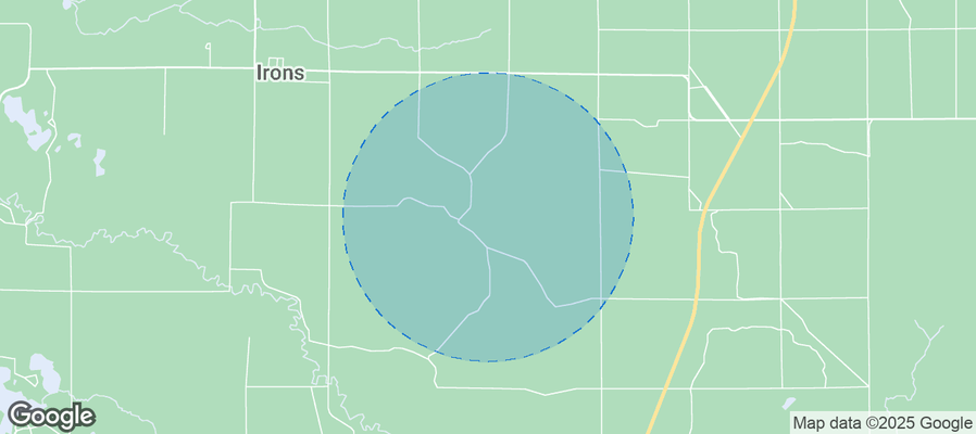 Map of Airbnb listings in Eden Township